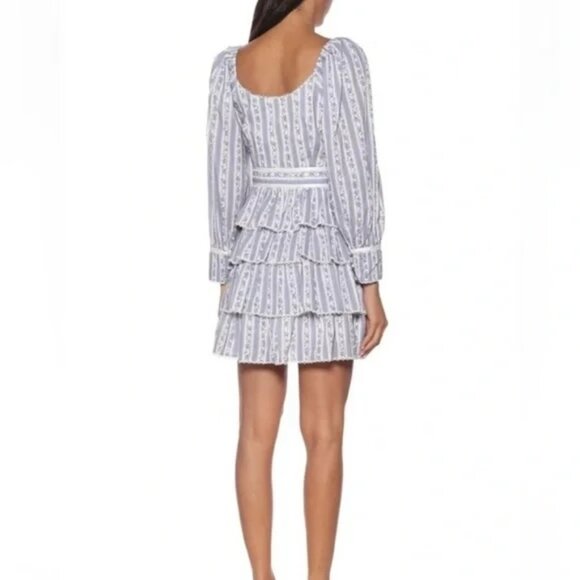 LoveShackFancy Astor Tiered Ruffle Dress Size 2 - Picture 3 of 5